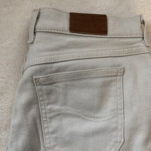 Vintage Lee cream color jeans size 12 Petite.